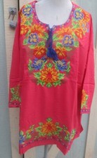 Beautiful Eemboriyde cores stitch Rayon Top- Kurta Tunic Plus size 3XL 50