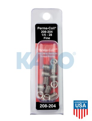 1/4-28 Thread Repair Pack Perma-Coil 208-204 (12 Insert) Helicoil 5528-4