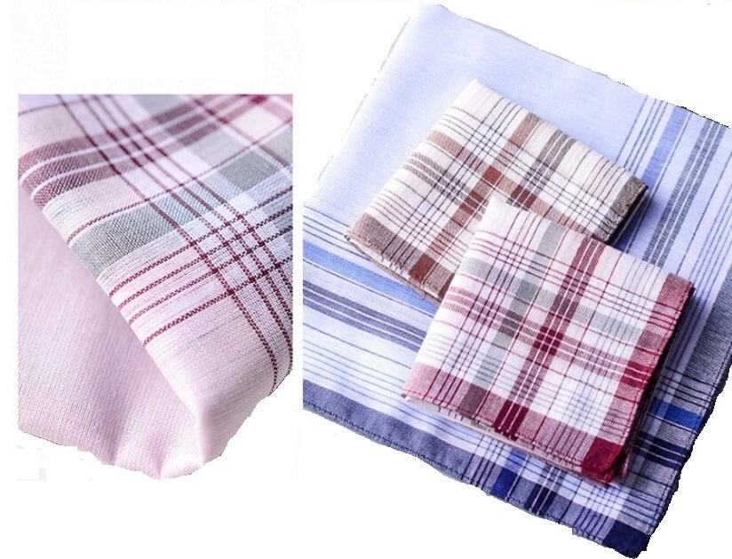 12PC Mens HANDKERCHIEFS 100%Pure Cotton Pocket Square Hanky Handkerchief New AU - image 4 of 4