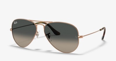 RAY BAN 3025 62 Aviador - Costumised - Polished Light Bronze/Gray Gradient Dark