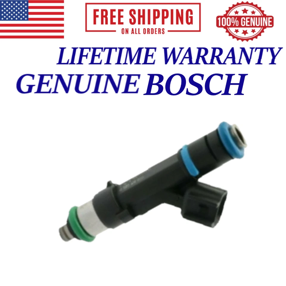 OEM BOSCH SET OF 6 FUEL INJECTORS FOR 2007, 2008, 2009 Mitsubishi Raider 3.7L V6 - Image 2 of 3