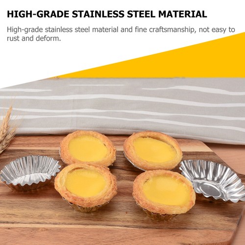 5 Count Edelstahl -Chrysanthemenform Tortenschalenform Eierkuchen - 第 10/12 張圖片