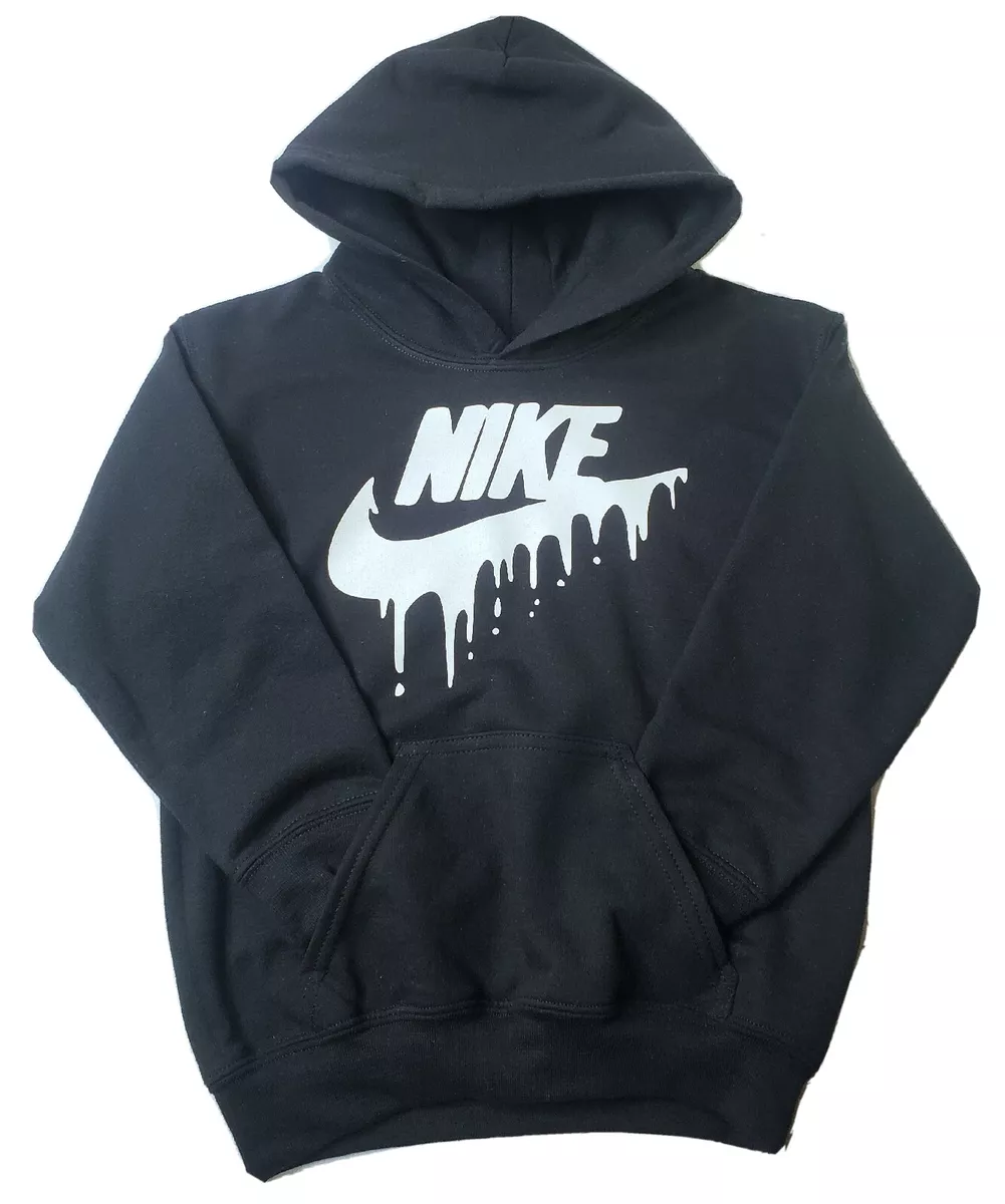 ChiefBrains Apparel Drippy Nike Hoodie Limited Edition Heavy Cotton Black New