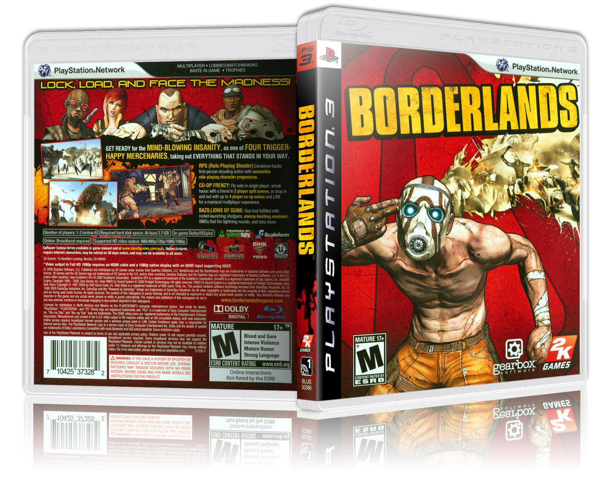Borderlands Replacement PS3 Cover and Case. NO GAME!! | eBay
