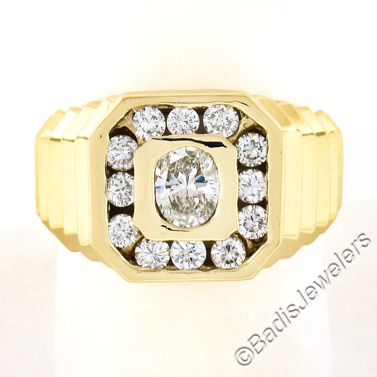 Mens halo ring deals