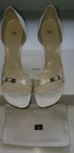 NIB VERA WANG by Stuart Weitzman Theater White Satin Sandals Heels -- SIZE 9.5 M — photo 4