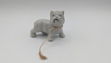 Vintage Ceramic Bulldog Figurine Dog French English Miniature Mini Knickknack