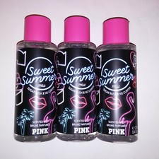 Set of 3 Victoria Secret PINK Scented Mist Body Spray Sweet Summer Sugar Rush