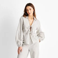 Women's Striped Long Sleeve  Top - Future Collective with Jenny K Lopez 3X