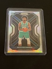 2020-21 Prizm Nick Richards True Silver Prizm Refractor Rookie SP RC 253 Hornets