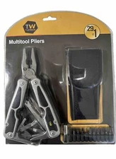 BRAND NEW!!!  Stainless SteelMulti Tool Pliers With 29-in-1  11 Piece Bit Kit