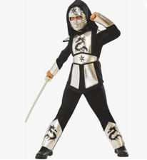 Silver Dragon Ninja Kid's Halloween Costume