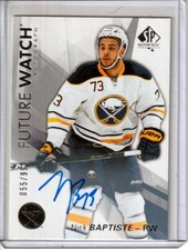 2016-17 SP Authentic Future Watch #167 Nick Baptiste RC AUTO /999 - SABRES