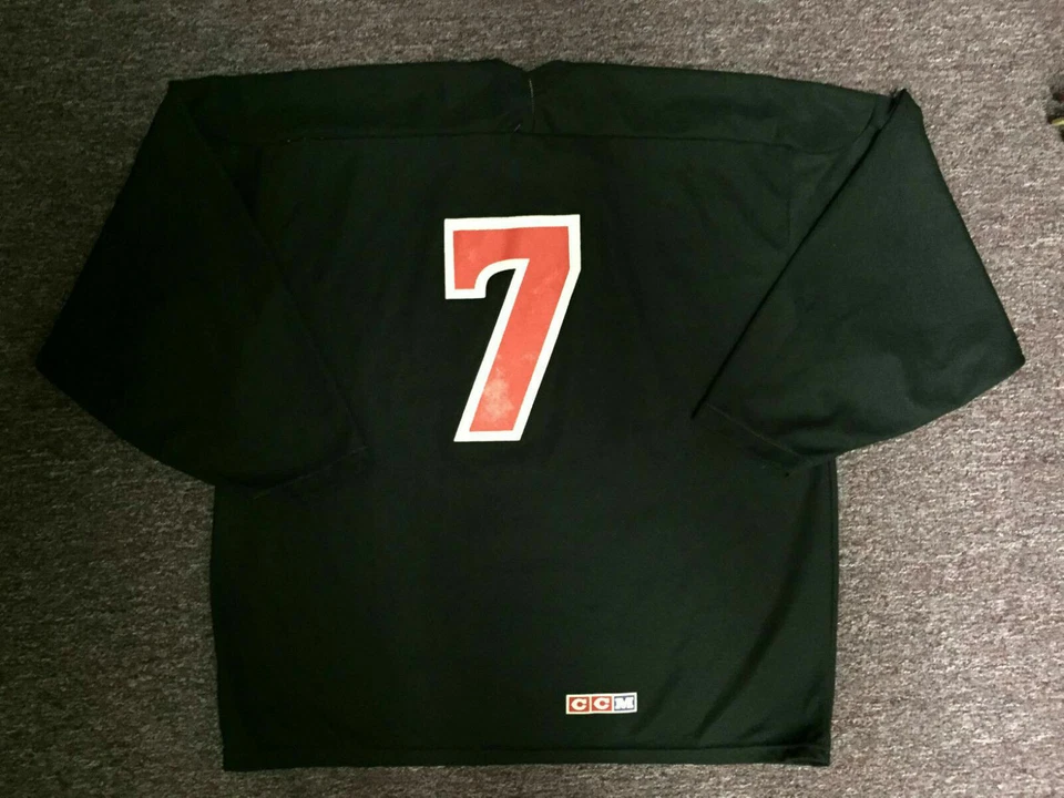 Jeremy Roenick Chris Chelios Juego Usado Hockey Escuela Jersey NHL Juvenil XL (RARO) Foto 2 de 3