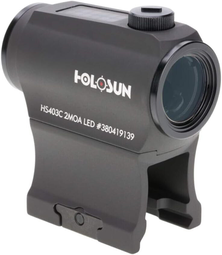 Holosun HS403CSolar Power Micro Red Dot Sight - Black for