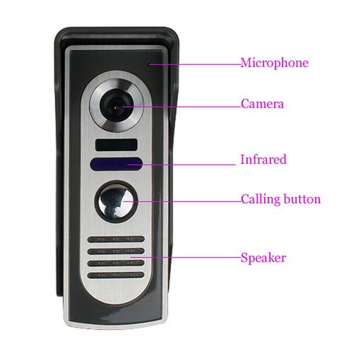 Wired Door Phone Doorbell Touch Key 7" Lcd Video With Ir Camera Home Security AE - Picture 120 of 173