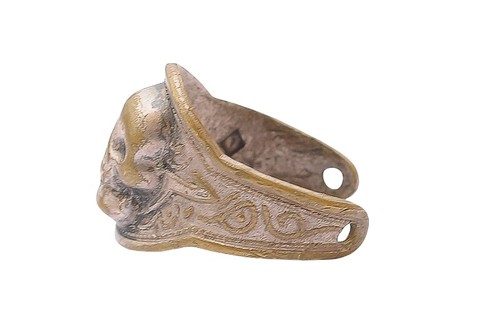 Antique Storm Troops Skull Flexible Ring WW1 Rare & Unique - Picture 4 of 6