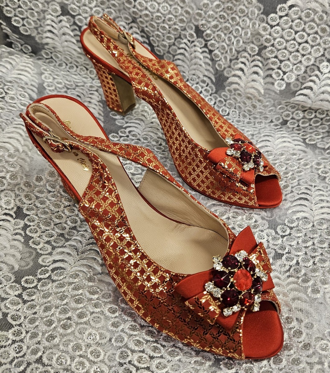 Original Italian Leather Women Shoe and Bag Matching (Size 42