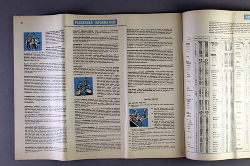 BOAC AIRLINE TIMETABLE JANUARY 1962 ROUTE MAP B.O.A.C. - Picture 10 of 10