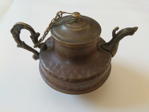 Antique Old Chinese Ancient Bronze Tea Pot Stunning - Picture 8 of 12