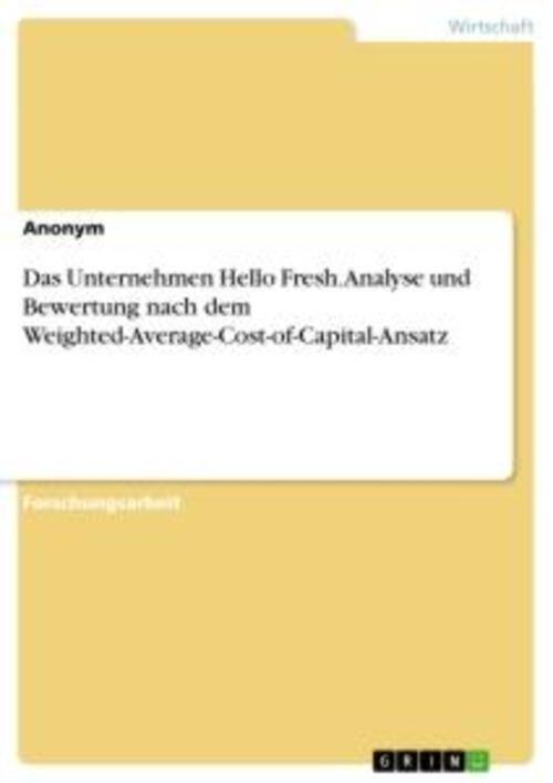 Thumbnail - Das Unternehmen Hello Fresh. Analyse Und Bewertung Nach Dem...