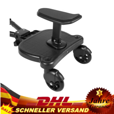 Universal Buggy Board Kiddyboard Mit Sitz Trittbrett Rollbrett Für Kinderwagen
