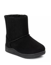 Wonder Nation Girls Infants Faux Shearling Boots Size 2 Black Color NEW