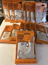 Vintage Plate Picture Display Stand Holder Clear  3” -6”  Lot of 14 New Leeds UK