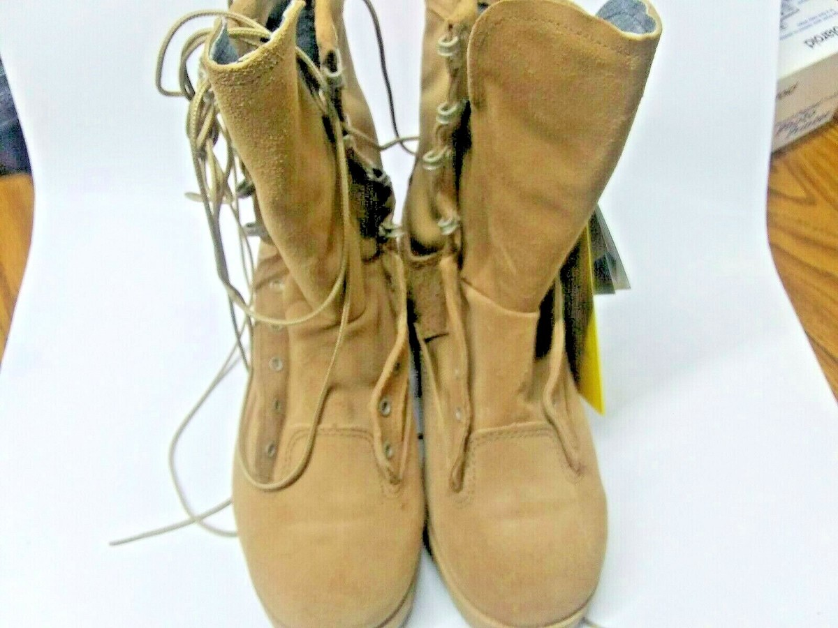 US Military DESERT TAN COMBAT BOOTS Made IN USA NEW (ROCKY  display picture 2
