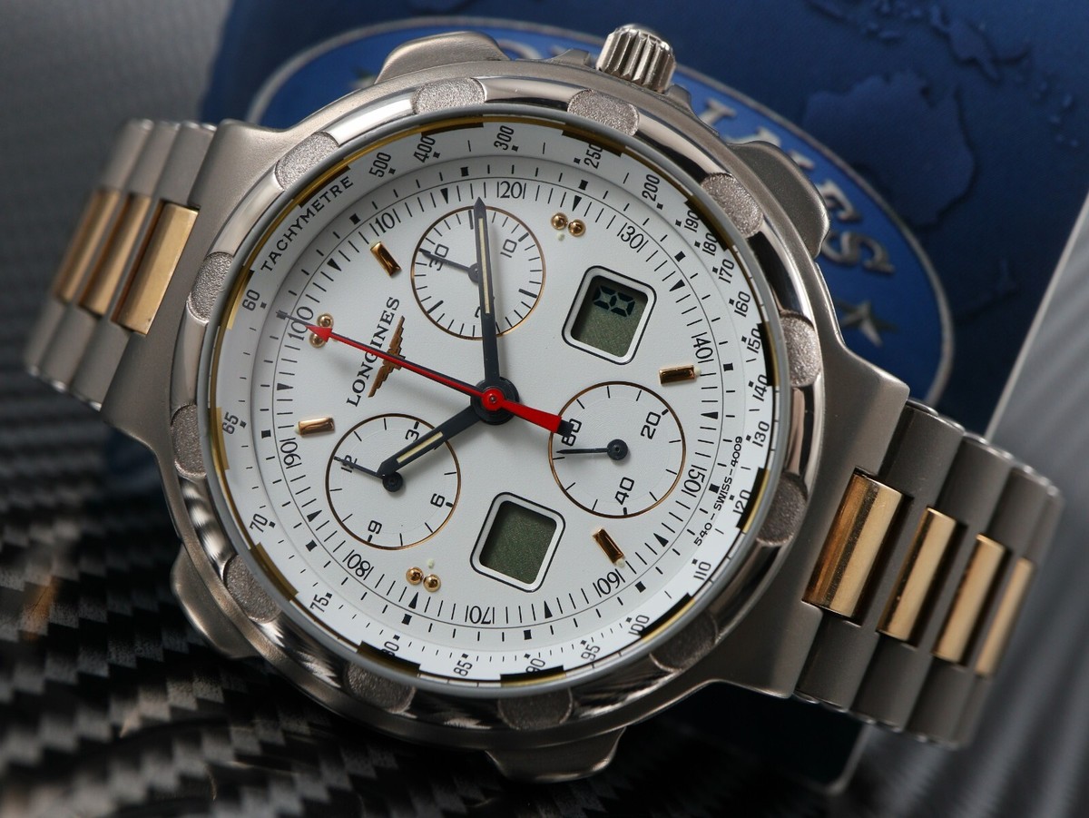 ロンジン Longines クロノグラフ チタン 4009 LONGINES CONQUEST TITANIUM CHRONOGRAPH 4009 Cal. L540.2