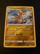 POKEMON TCG SUN & MOON DRAGONITE REVERSE HOLO RARE NEAR MINT 96/149