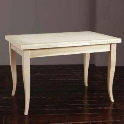 TAVOLO 100x70 ALLUNGABILE A 180CM IN LEGNO GREZZO CUCINA BAR RISTORANTE