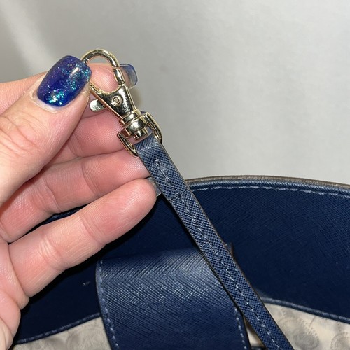 Michael Kors Hamilton Schulranzen Tasche groß marineblaugold Akzente Tragetasche Schultertasche - Bild 13 von 18