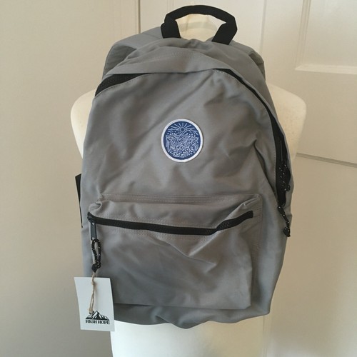 Highhope Ocean Inspired Recycled Grey Backpack Laptop School Logo - Picture 2 of 8