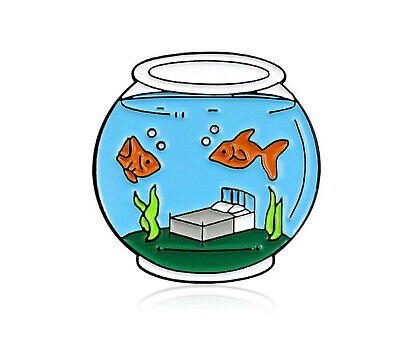 Aquarium Pin Brooch Miniblings Pin Goldfish Bowl Fish Koi | eBay