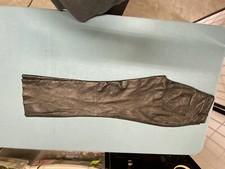 wilson Black leather pants/chaps, dress, jean cut Size 8 Ladies Vintage Boot Cut