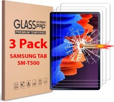 3 Pack Tempered Glass Screen Protector For Samsung Galaxy Tab A7 10.4 inch T500