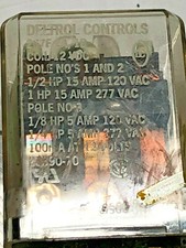 Deltrol Controls 23390-70 3PST (2A/1B) 15A/5A 12VDC Relay W/0.25"QC 16679 P192