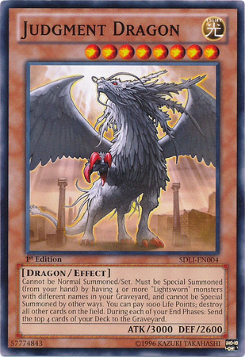 Judgment Dragon Yu-Gi-Oh! TCG Individual Trading Card Games for