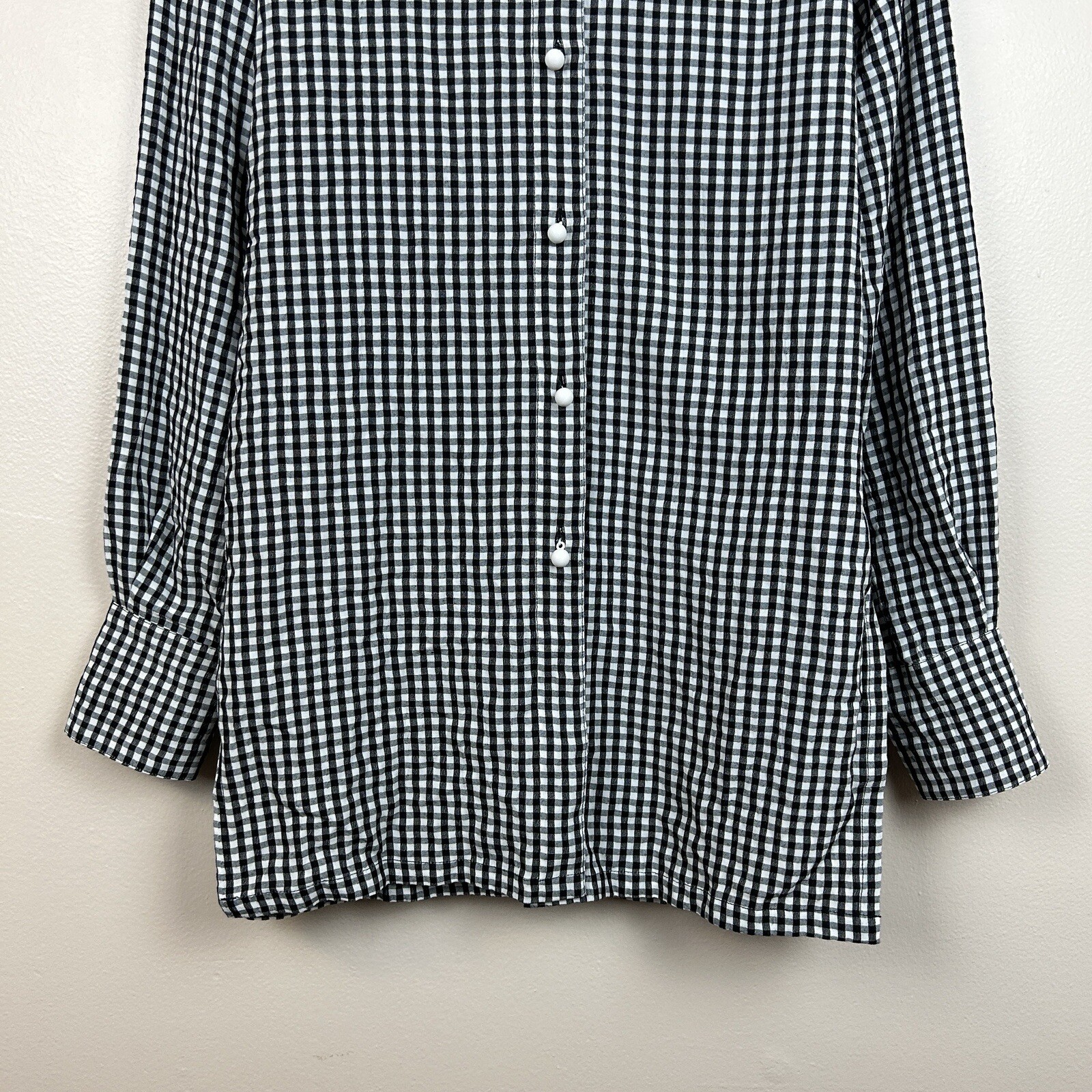 Solid & Striped Women's Gingham Button Down Shirt… - image 5