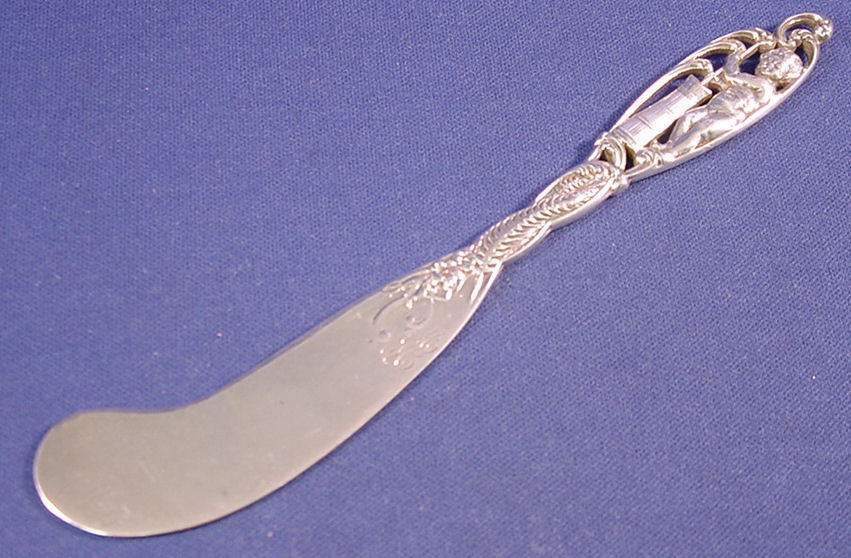 * LABORS OF CUPID- D&H STERLING FLAT BUTTER SPREADER(S)
