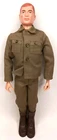 Vintage 1960s G.I. Joe Soldier Action Figure Red Hair Blue Eyes Patent Pending