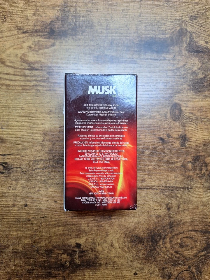 Avon Musk Fire Colonia Spray 3,4 fl oz (Nuevo Stock Antiguo) Foto 2 de 4
