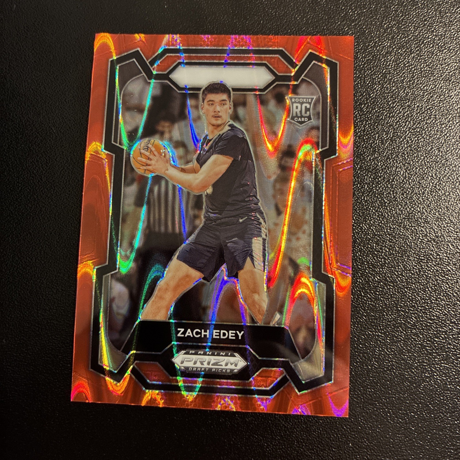 2024-25 Panini Prizm Draft Picks Red Seismic /225 Zach Edey #1 Rookie RC