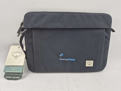 OSPREY Arcane Spencer Fane Laptop Sleeve 14'' Black Padded Tablet Case New