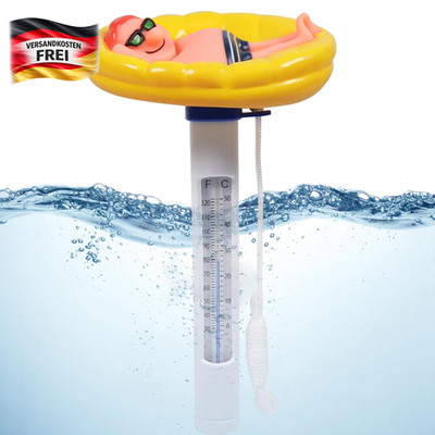Poolthermometer Schwimmend Wasser 0-50°C für Pool Spa Teich baden