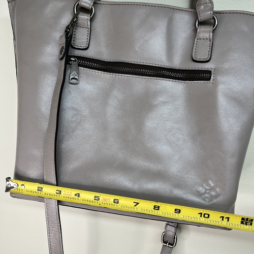 Patricia Nash Leather Cutout Adeline Tote Stone Gray Large - Picture 8 of 13