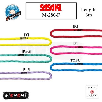 SASAKI - M-280-F - Color Nylon Ropes  - Rhythmic Gymnastics