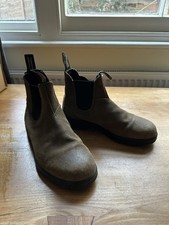 Blundstone Dark Olive Green Leather Chelsea Boots Unisex UK 7 EU41  VGC