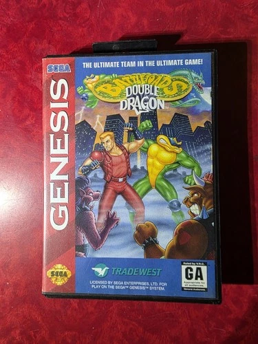 New ListingTradewest Battletoads Double Dragon Sega Genesis Action 1993 NTSC Manual CIB